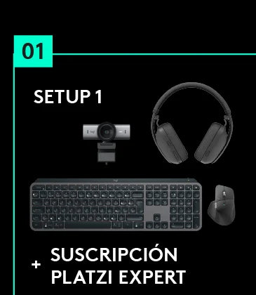 Setup 1 de premios Logitech Coder Month 2026