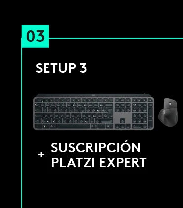 Setup 3 de premios Logitech Coder Month 2026