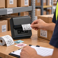 Impresora Portátil POS Térmica Directa 3 en 1 80 mm Label Maker M221 Bluetooth (Imprime Tirilla y Etiqueta) - lifestyle warehouse-labeling - Media Factory POS