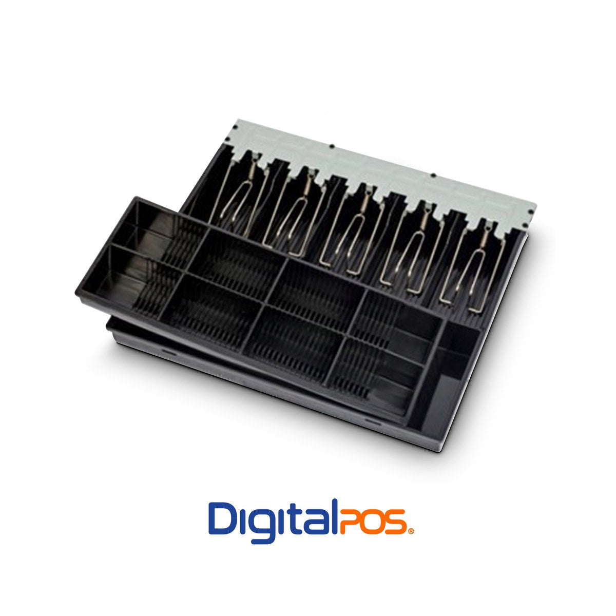 Cajón Monedero Digital POS KR-410 5 Puestos Riel Metalico - vista 3