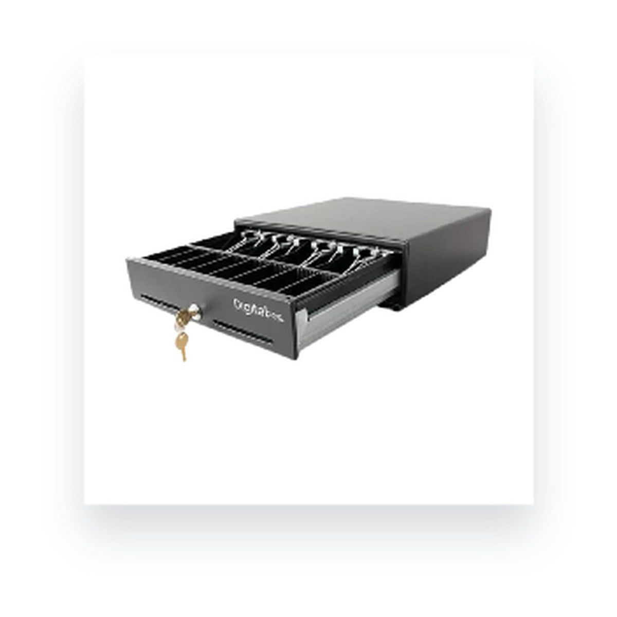 Cajón Monedero Digital POS DIG-330 4 Puestos Riel Metalico