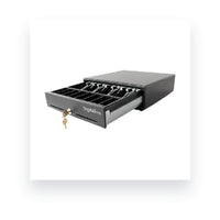 Cajón Monedero Digital POS DIG-330 4 Puestos Riel Metalico, vista del producto