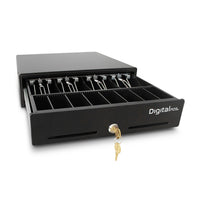 Cajón Monedero Digital POS DIG-330 4 Puestos Riel Metalico - vista 1