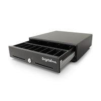 Cajón Monedero Digital POS DIG-330 4 Puestos Riel Metalico - vista 4
