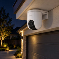 Cámara Wi-Fi EZVIZ H8c 5MP 3K 360° Exterior - lifestyle garage-night - Media Factory