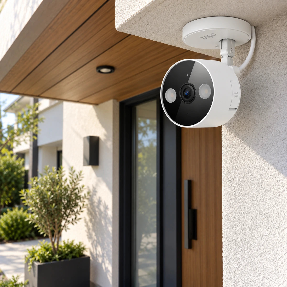 Cámara Wi-Fi TP-Link Tapo C120 4MP 2K Interior/Exterior - lifestyle front-entrance - Media Factory