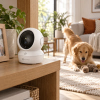 Cámara Wi-Fi EZVIZ TY1 Pro 3MP 2K 360° Interior - lifestyle living-room-pet - Media Factory