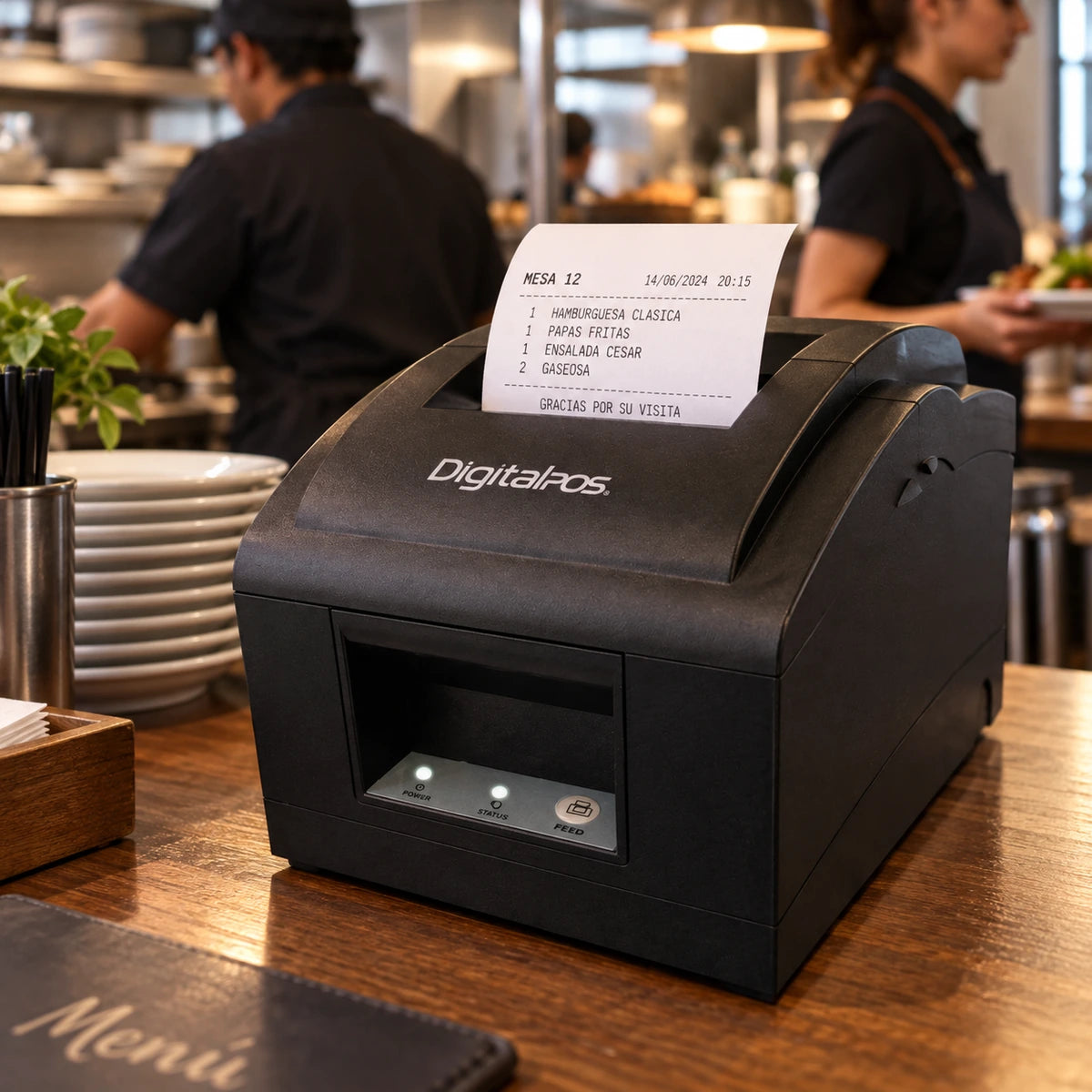 Impresora POS Matriz de Punto Digital POS Dig- 76IIN USB - lifestyle restaurant-orders - Media Factory POS