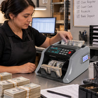 Contadora y Denominadora de Billetes Digital POS DIG-ALN65 - lifestyle business-closing - Media Factory POS