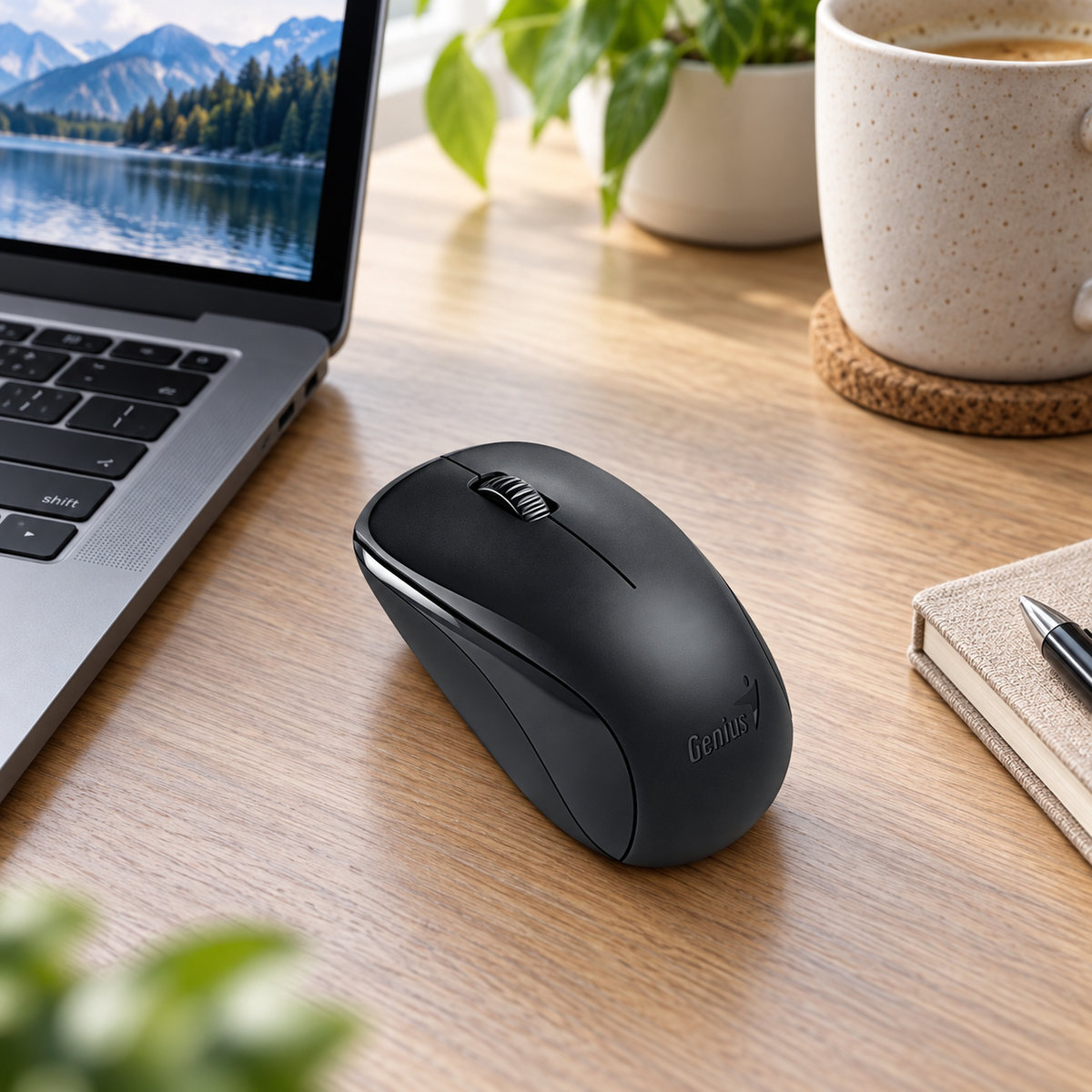 Mouse Inalámbrico Genius NX-7000 Negro 1200 DPI - escena lifestyle 1 de uso real