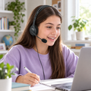 Diadema Logitech H111 Estéreo con Micrófono 3,5 mm - escena lifestyle 2 de uso real