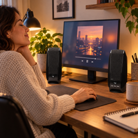 Parlantes Estéreo Logitech S150 USB 2.2 W - escena lifestyle 2 de uso real