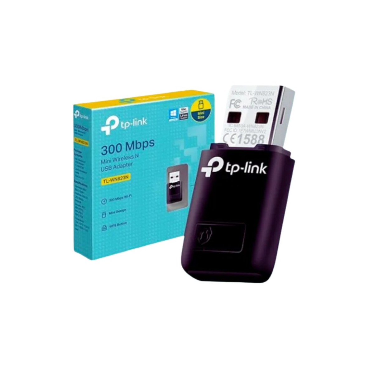Adaptador Wi-Fi USB TP-Link TL-WN823N N300