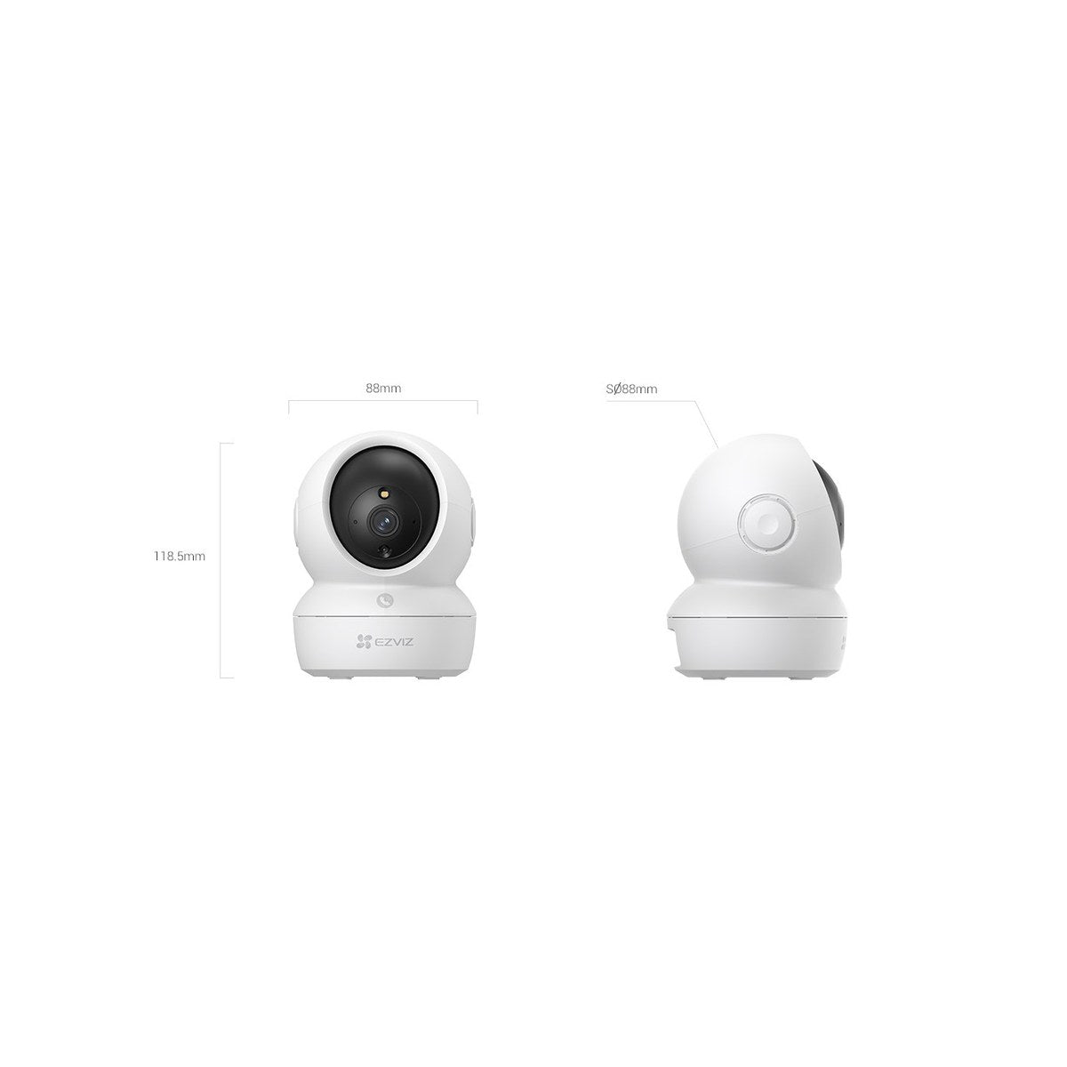 Cámara Wi-Fi EZVIZ H6c Pro 3MP 2K 360° Interior