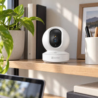 Cámara Wi-Fi EZVIZ H6c Pro 3MP 2K 360° Interior - lifestyle home-office - Media Factory