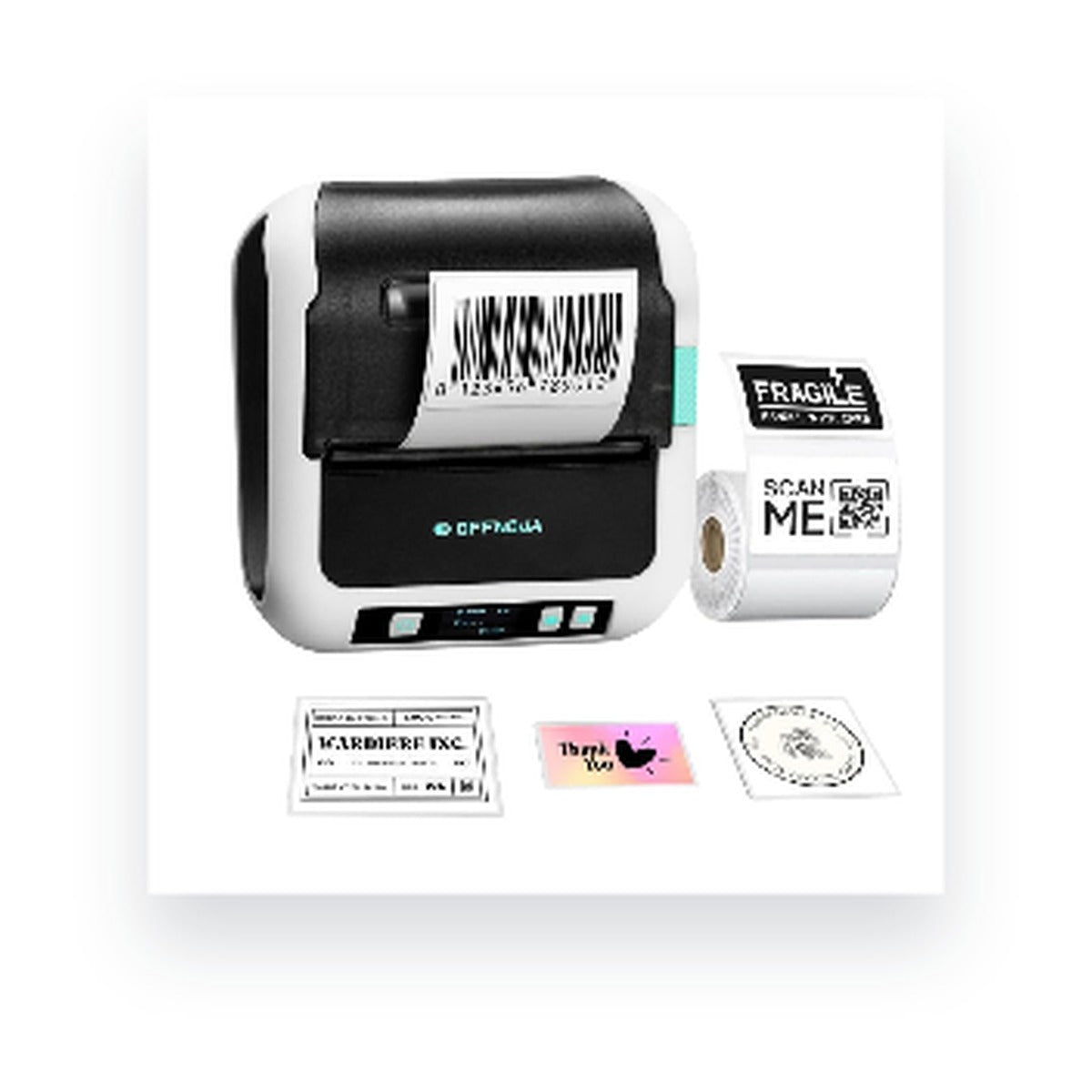 Impresora Portátil POS Térmica Directa 3 en 1 80MM Offnova TSC-2043PB BLUETOOTH (Imprime Tirilla y Etiqueta), vista del producto