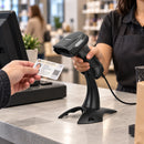 Lector de Código de Barras T Cedulas 1D/2D QR ID Alámbrico USB Digital POS DIG-D60 - lifestyle retail-checkout - Media Factory POS