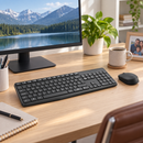 Combo Inalámbrico Logitech MK235 Teclado y Mouse - escena lifestyle 1 de uso real