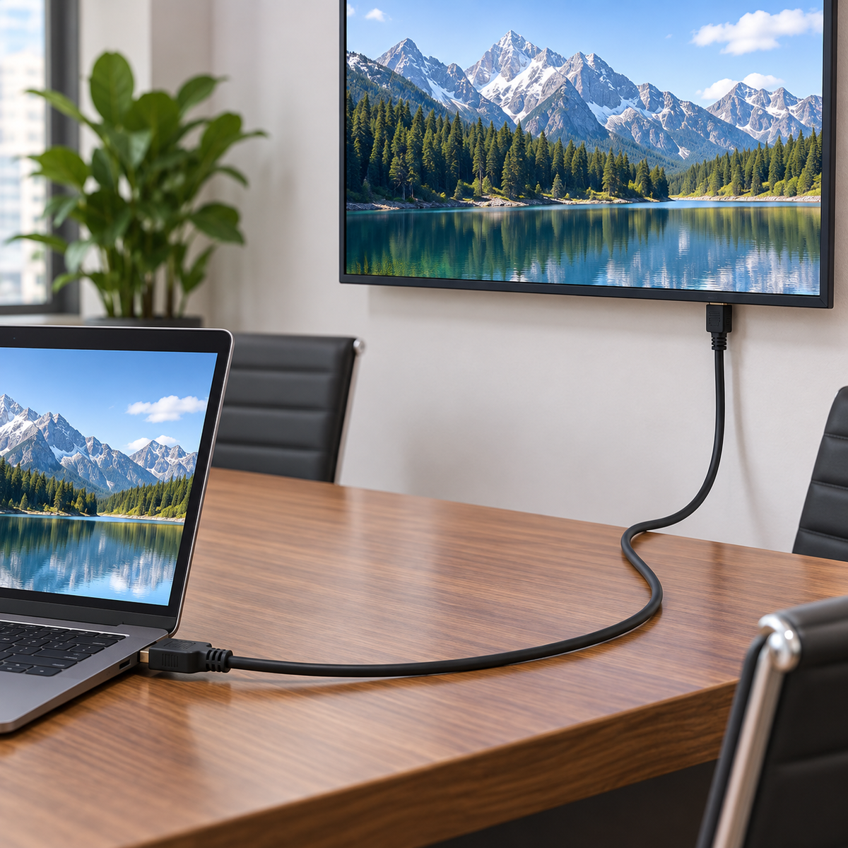 Cable HDMI Basik Tech 5 metros - escena lifestyle 2 de uso real