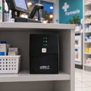 UPS Unitec U650 400 VA / 240 W interactiva con AVR — escena editorial 2