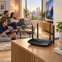 Router Gigabit TP-Link Archer A6 AC1200 Dual Band - lifestyle family-gaming - Media Factory