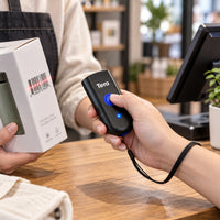 Lector de Códigos de Barra Portátil Mini Inalámbrico 2.4 Bluetooth Tera 1100L - lifestyle retail-checkout - Media Factory POS