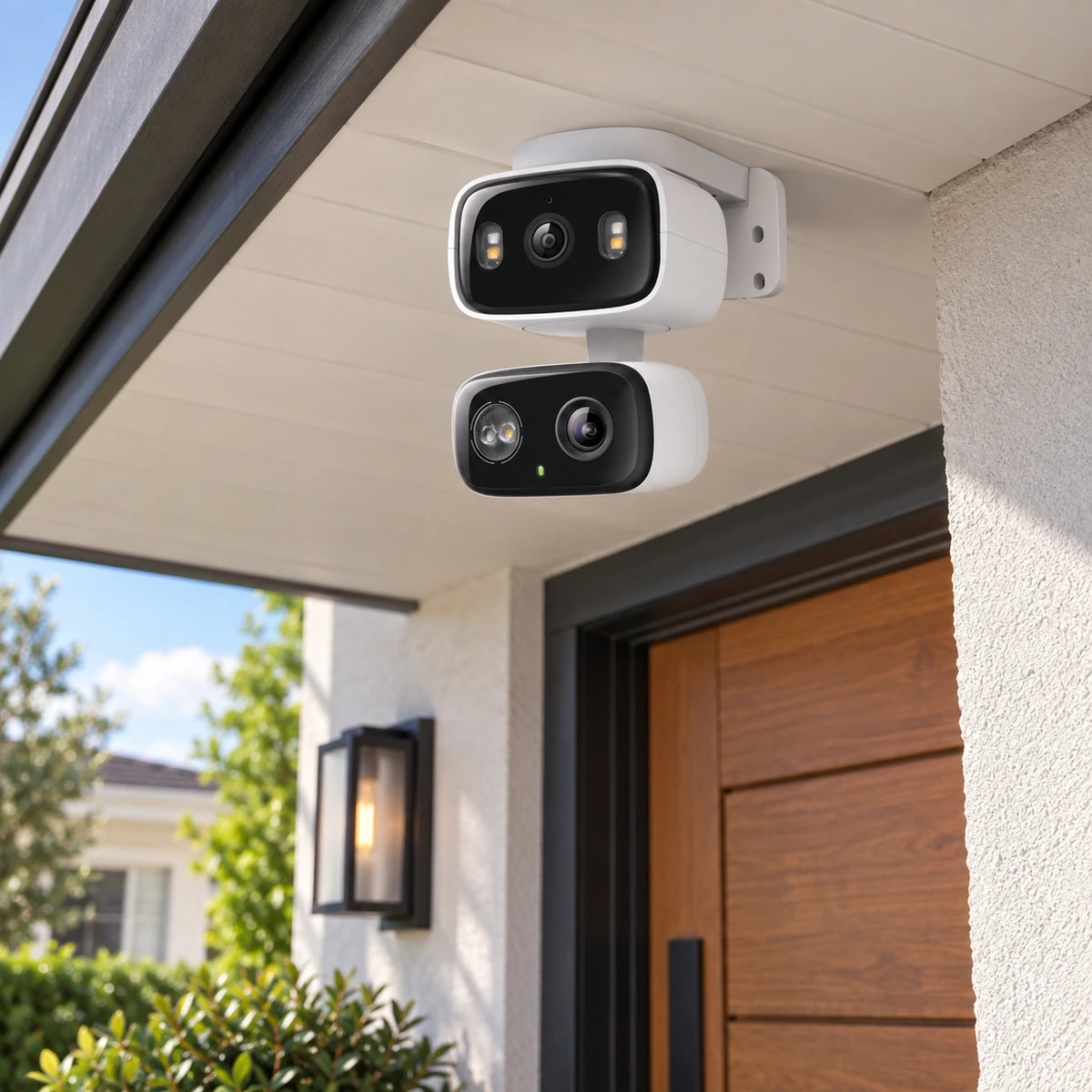 Cámara Wi-Fi TP-Link Tapo C246D Doble Lente 2K Interior/Exterior - lifestyle front-entrance - Media Factory