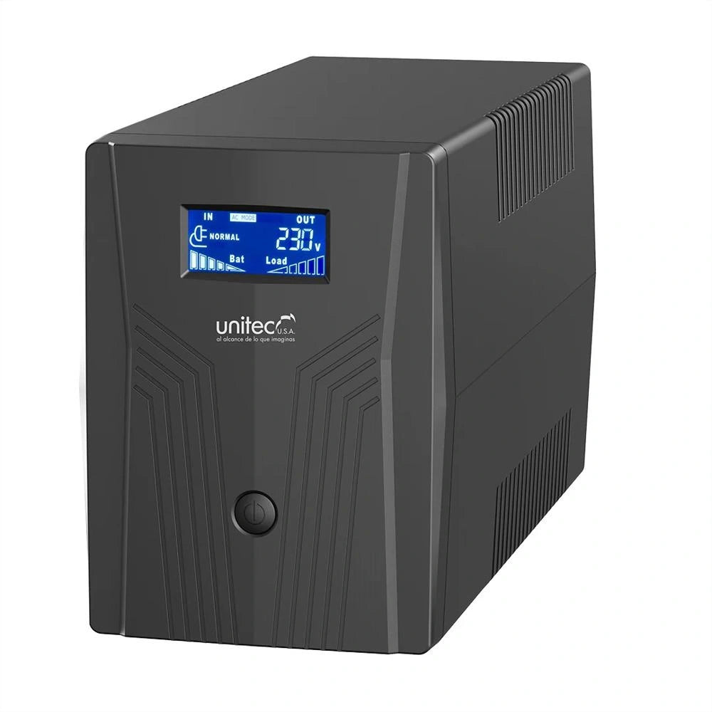 UPS interactiva Unitec U2000 1500 VA / 900 W — vista real 1