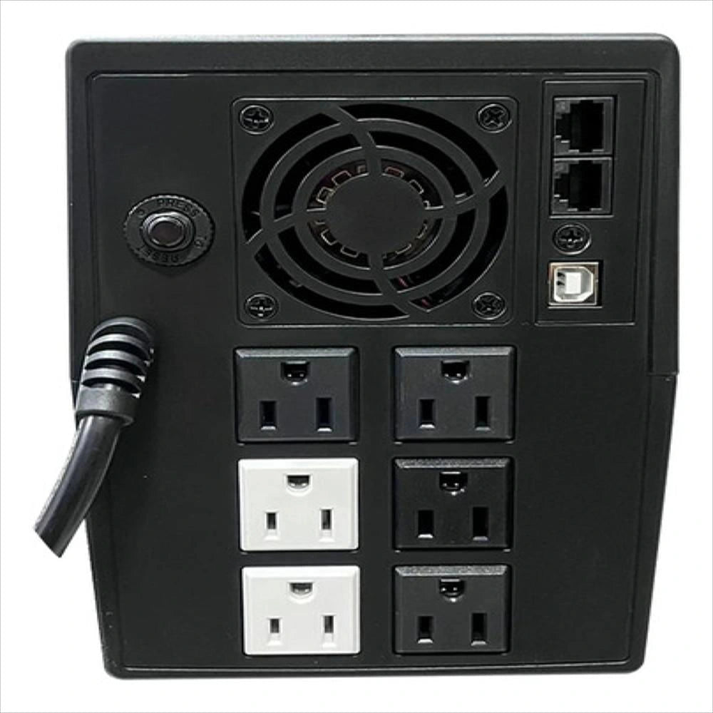 UPS interactiva Unitec U2500 2000 VA / 1200 W — vista real 2