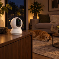 Cámara Wi-Fi Tapo C200 1080p 360° Interior - lifestyle pet-living-room - Media Factory