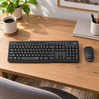 Combo Inalámbrico Silencioso Logitech MK295 Negro - escena lifestyle 1 de uso real