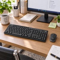 Combo Inalámbrico Silencioso Logitech MK295 Negro - escena lifestyle 2 de uso real