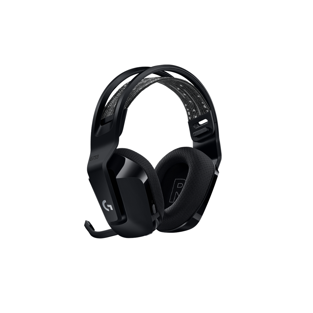 Diadema Gamer Logitech G733 LIGHTSPEED Inalámbrica Negra, vista 3