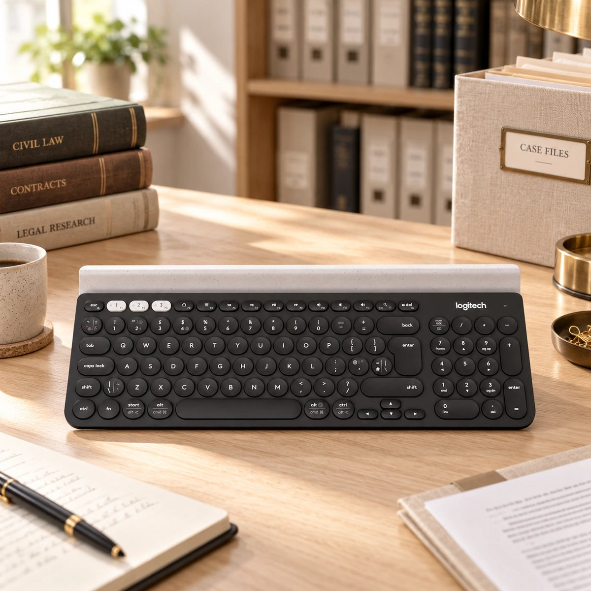 Teclado Inalámbrico Multidispositivo Logitech K780 — escena de archivo documental