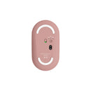 Mouse Bluetooth Logitech Pebble 2 M350s rosado — vista real 04