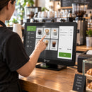 Monitor POS Jaltech 15" Táctil HDMI JAL-1515 - lifestyle coffee-shop - Media Factory POS