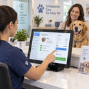 Monitor POS Jaltech 15" Táctil HDMI JAL-1515 - lifestyle veterinary-reception - Media Factory POS