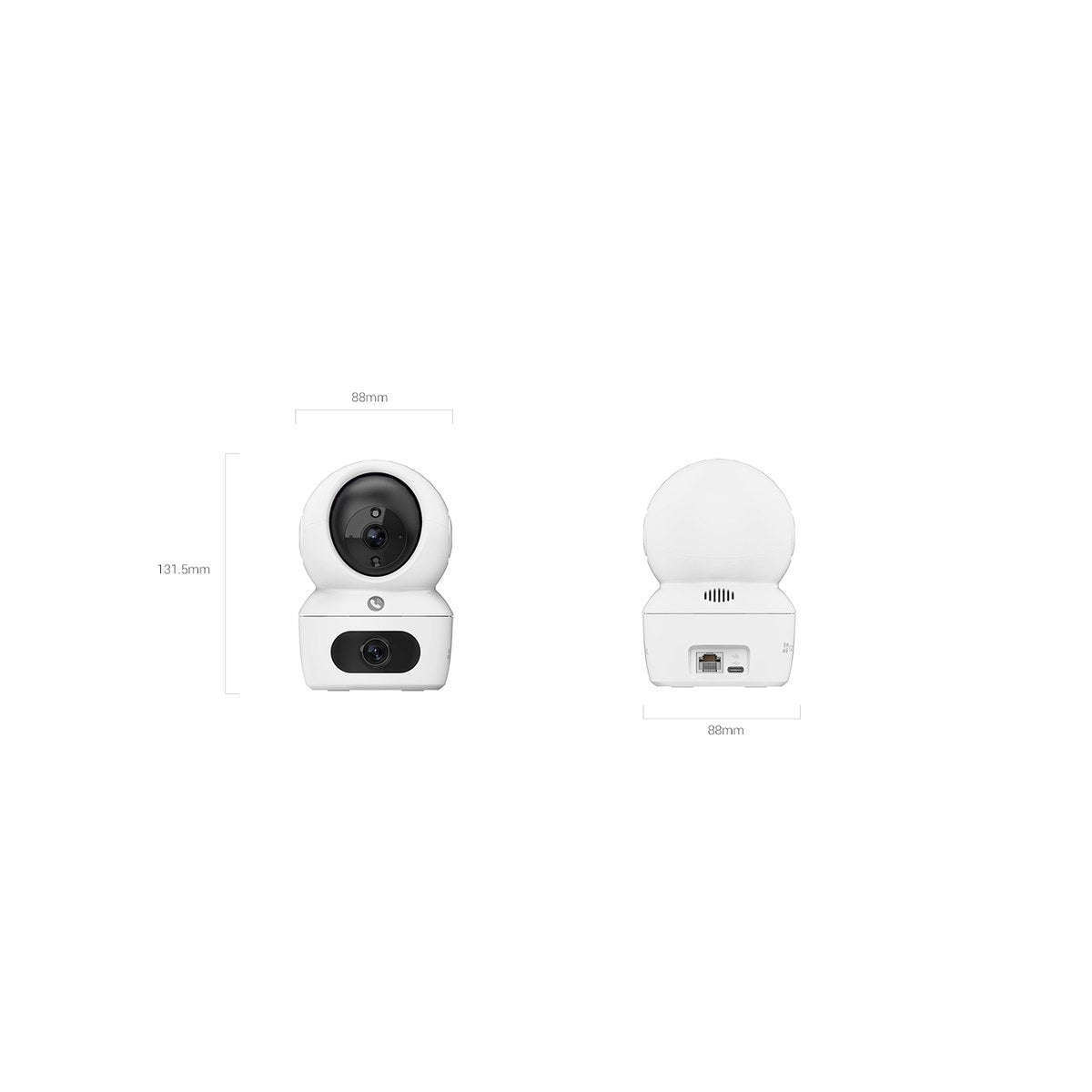 Cámara Wi-Fi EZVIZ H7c Dual 4MP Doble Lente 360° Interior