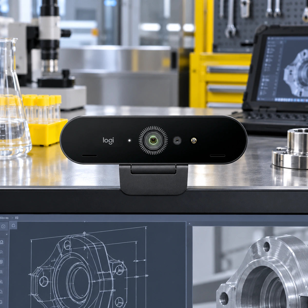 Cámara Web Logitech Brio 4K Ultra HD con HDR — remote-lab
