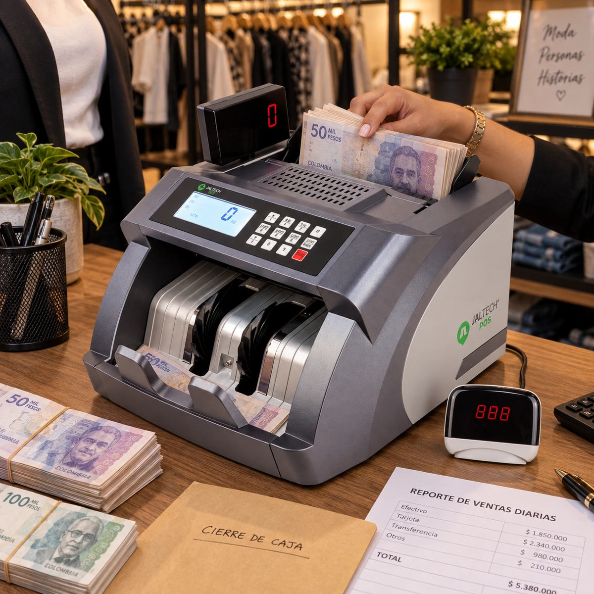 Contadora de Billetes Jaltech JAL2030 Uv+mg - lifestyle boutique-closing - Media Factory POS