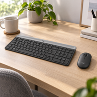 Combo Inalámbrico Slim Logitech MK470 Grafito - escena lifestyle 1 de uso real