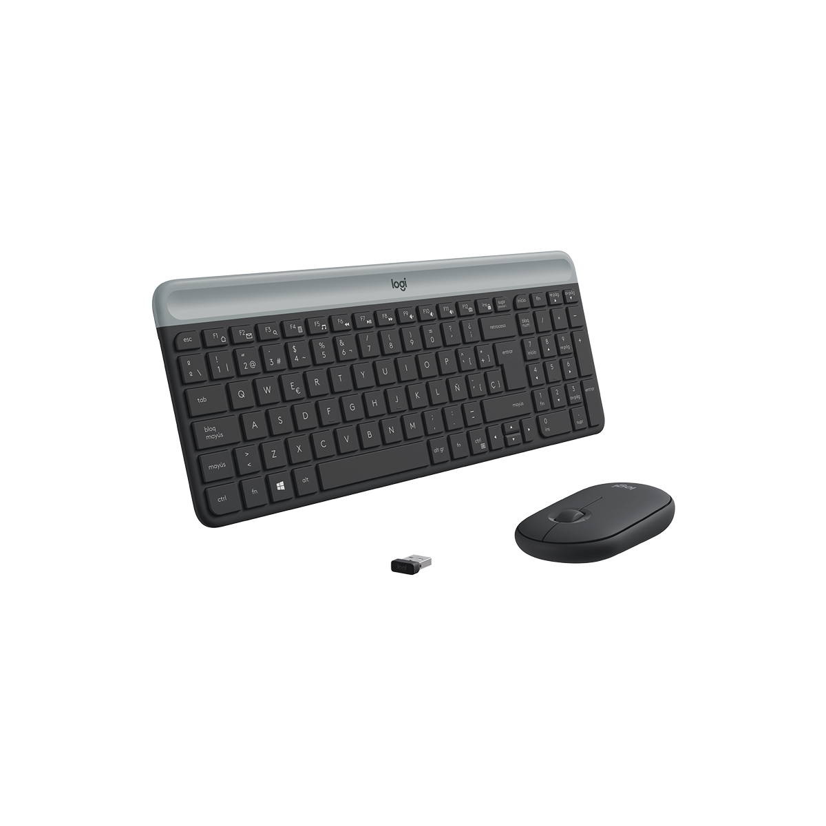 Combo Inalámbrico Slim Logitech MK470 Grafito - vista oficial del producto 2