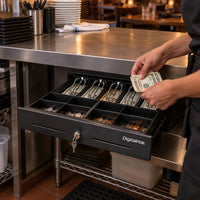 Cajón Monedero Digital POS Eco KR-410 5 Puestos Riel Pasta - lifestyle restaurant-counter - Media Factory POS
