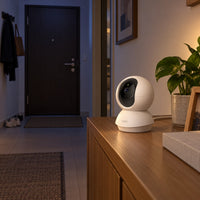 Cámara Wi-Fi Tapo C210 3MP 2K 360° Interior - lifestyle entry-night - Media Factory