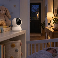 Kit de 2 Cámaras Wi-Fi Tapo C210 3MP 2K 360° - lifestyle nursery-entry-night - Media Factory
