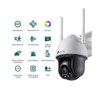 Cámara Wi-Fi TP-Link VIGI C540-W 4MP Full Color PT Exterior, vista 3