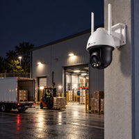 Cámara Wi-Fi TP-Link VIGI C540-W 4MP Full Color PT Exterior - lifestyle loading-yard-night - Media Factory