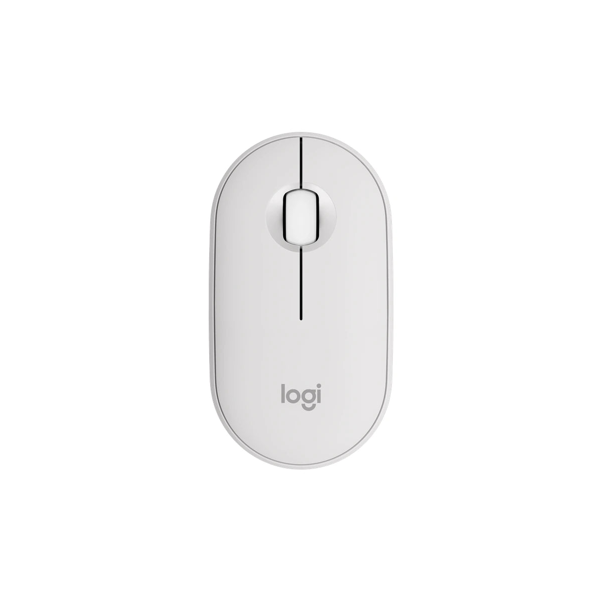 Mouse Bluetooth Logitech Pebble 2 M350s blanco — vista real 01