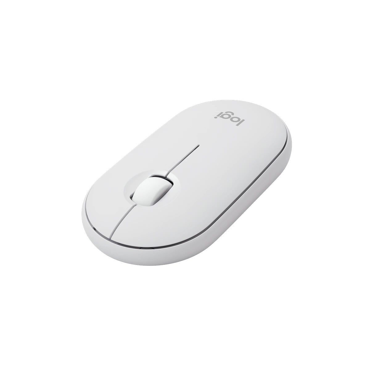 Mouse Bluetooth Logitech Pebble 2 M350s blanco — vista real 03