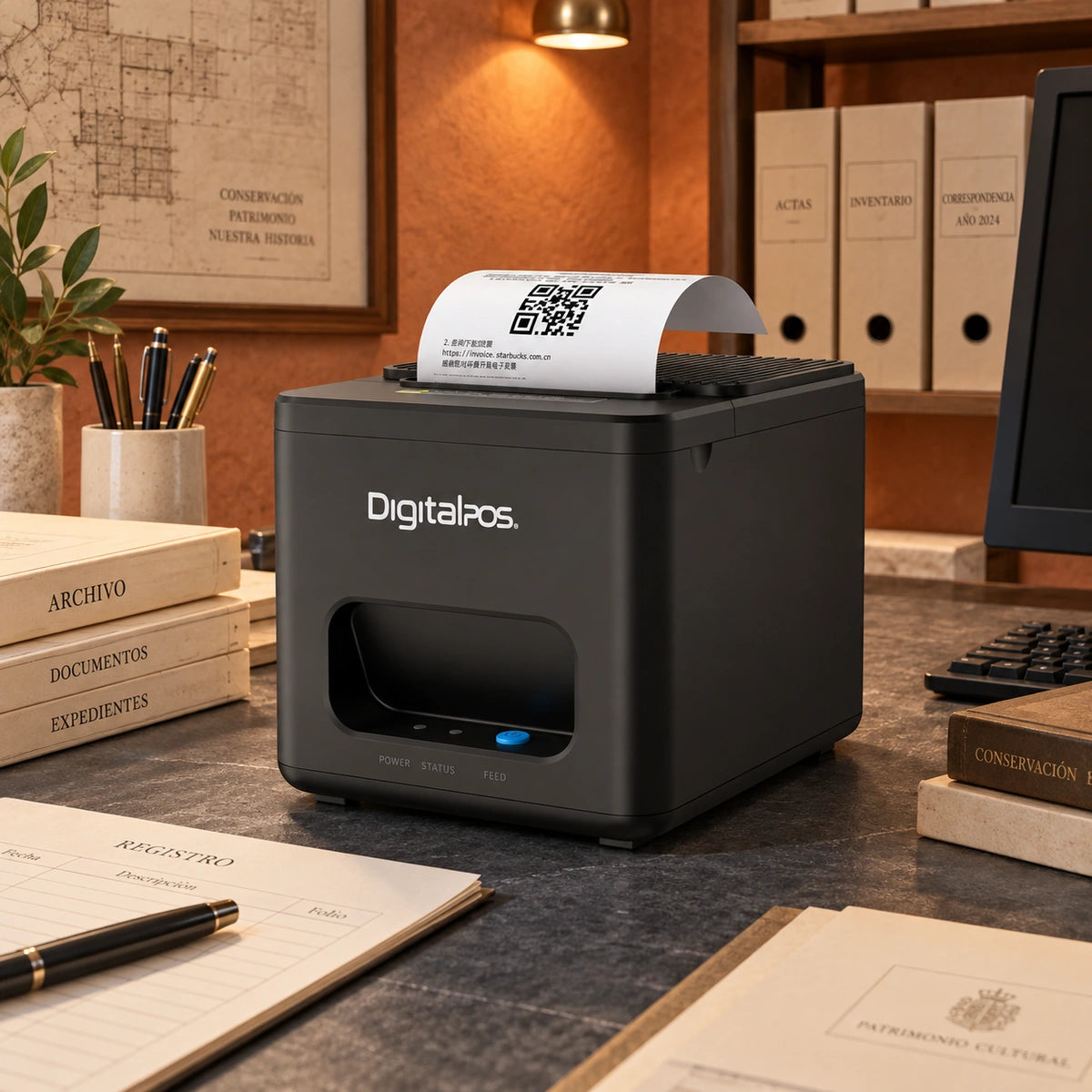 Impresora POS Térmica 80 mm Digital POS DIG-E200I Usb+ LAN + Bluetooth — tercera escena de uso en un ambiente editorial distinto